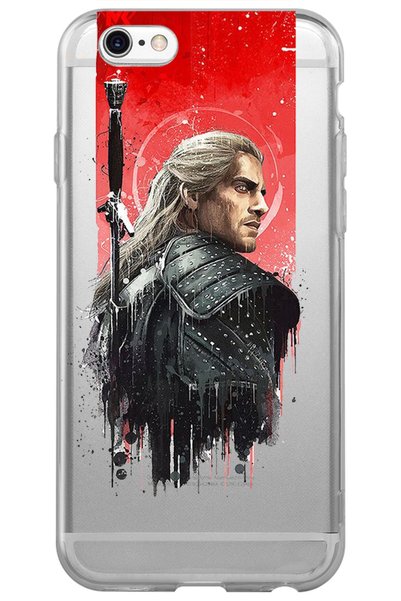 WANNA PROTECT iPhone 6 6S the Witcher Design Patterned Transparent Silicone P...