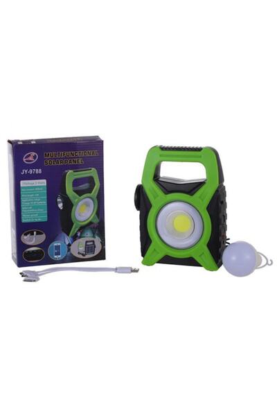 Powermaster Pratik Solar Şarjlı Güneş Enerjisi Ile Dolan Powerbank Özellikli Kamp Lambası Işıldak