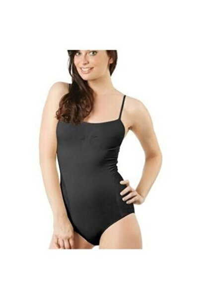 bejamonti Corset negru cu lungime întreagă deasupra genunchiului