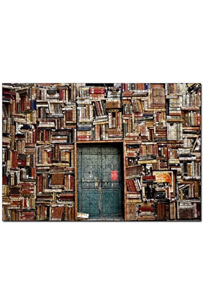 Cakapuzzle Eski Kitaplarla Örülü Ev 120 Parça Puzzle Yapboz Mdf (ahşap)