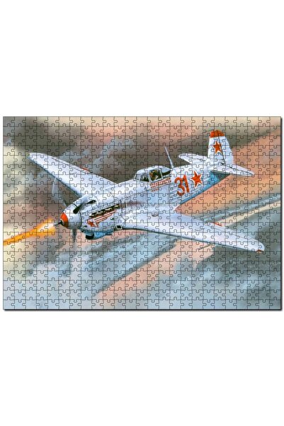 Cakapuzzle Cakasepetim Yak-9K Uçak Boyama 1000 Parça Puzzle Yapboz Mdf (Ahşap)