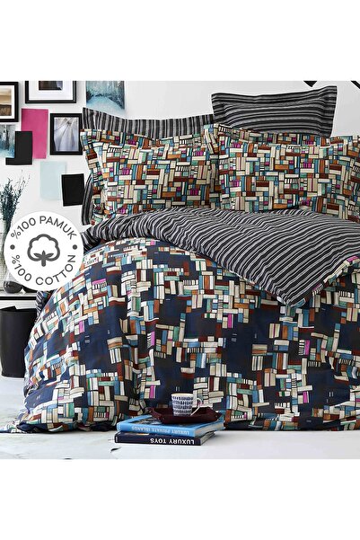 Karaca Home Tanis Black 100% памук комплект спално бельо за младежи