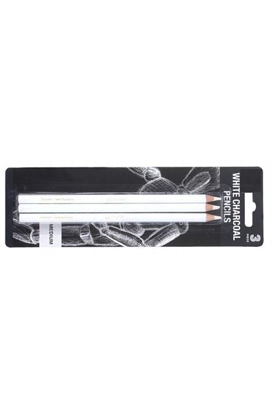 VOX 3-Piece White Fused Charcoal Pen (Prc-Fk3B)