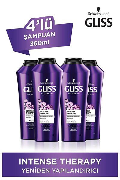 Gliss Intense Therapy - Restructuring Shampoo 360ml Set of 4