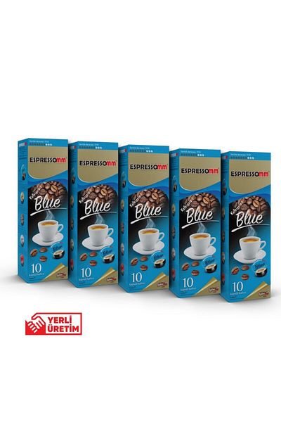 ESPRESSOMM Tchibo Cafissimo Blue Capsule Coffee - Non-cafe! (50 Pcs)