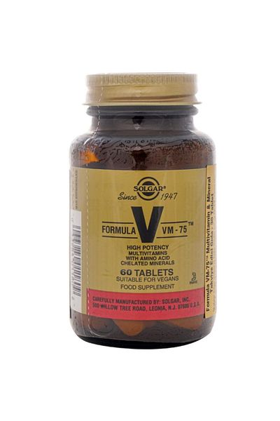 Solgar Formula Vm 75 Multivitamin 60 Tablets