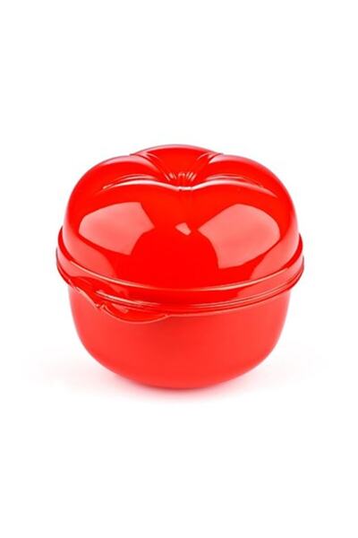 YFHOME Plastik Domates Şeklinde Saklama Beslenme Kabı 600 Ml