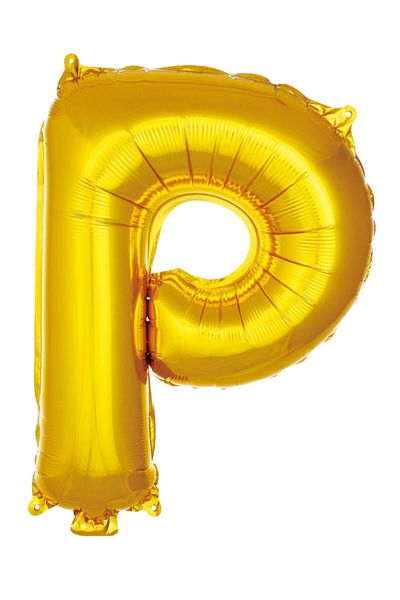 ikm balon 36 Cm Foil Letter Balloon Letter P 16'' 36 Cm