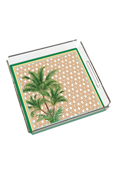 VİTELLİ Hazeran Palm 40X40 Plexi Tray