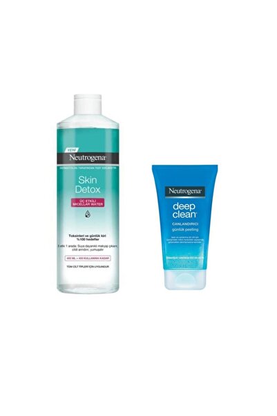 Neutrogena Skin Detox Misel Su Ve Deep Clean Peeling 2li Set
