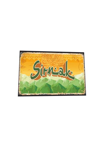 Hayat Poster Poster Şırnak Şehir Poster retro din lemn