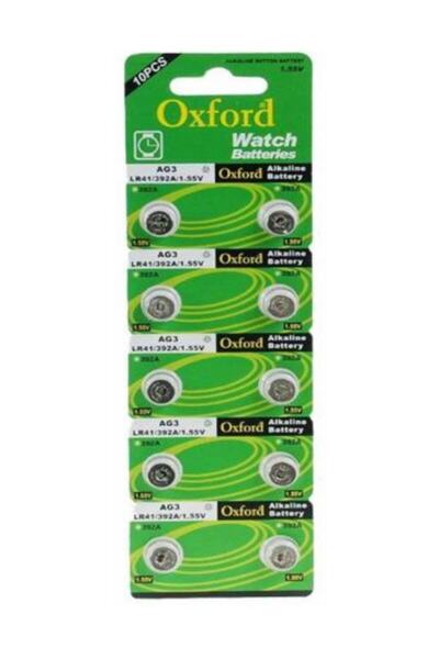 Oxford 10 Adet 192 Ag3 Lr 41 392a Sr 41 1.5v Düğme Pil (hesap Makinesi-terazi-saat-oyuncak-garaj Pili)