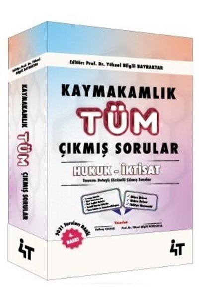 4T Yayınları Kaymakamlık Hukuk Iktisat Tüm Çıkmış Sınav Soruları 4.baskı Yüks...