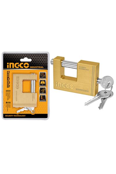 Ingco Industrial Brass Sliding Shaft Lock 80mm