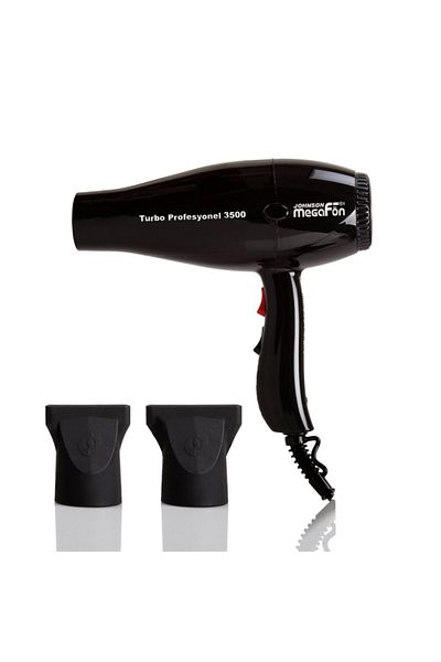 Johnson 2400w Professional Hair Dryer Blow Dryer - Black-White Hairdresser Blow Dryer