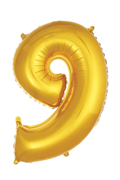 ikm balon بالون ذهبي اللون مقاس 36 سم عدد 9 مادة حفلات 16 بوصة