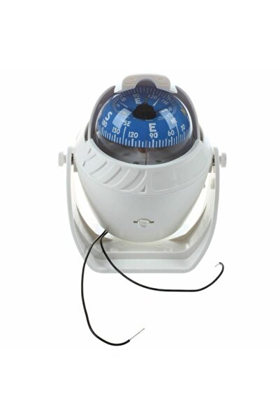 Mors Işıklı Pusula. Tekne Pusulası. Beyaz. 14cm