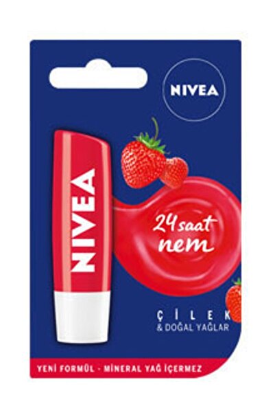 NIVEA Çilek Dudak Bakım Stick 4,8 g