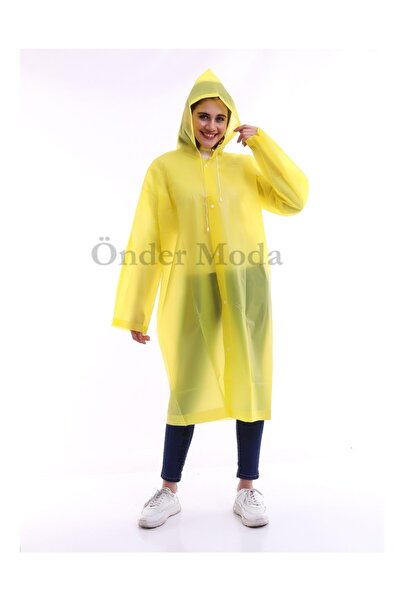 ÖNDER MODA Ανδρικό κίτρινο Eva υφασμάτινο αδιάβροχο και αντιανεμικό