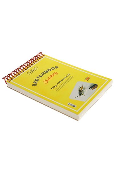 VOX 100 gr. Caiet de desen pentru schițe - A4 - . 100 de coli de hârtie de culoare maro