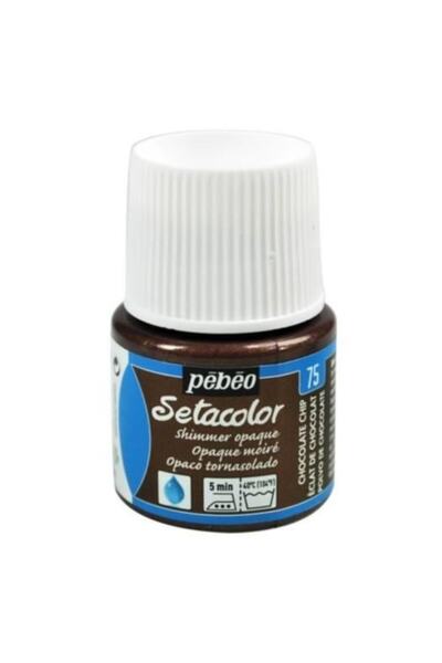 Pebeo Setacolor Shimmer (Pırıltılı) Opak Kumaş Boyası 75 CHOCOLATE CHIP