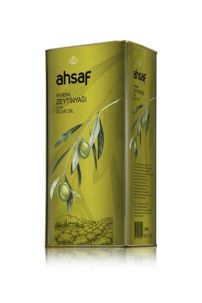 Ahsaf Riviera Zeytinyağı 5l -teneke
