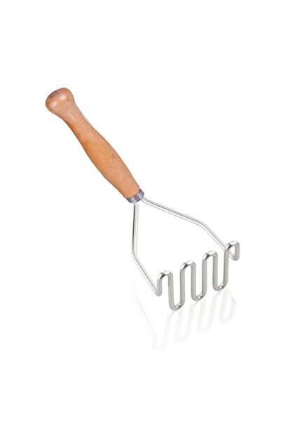 Nazhome صانعة الهريس من الفولاذ المقاوم للصدأ المتعرج - مقبض خشبي