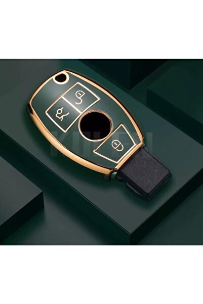 AYZ GARAGE Mercedes-benz Tpu Material Dark Green Key Case