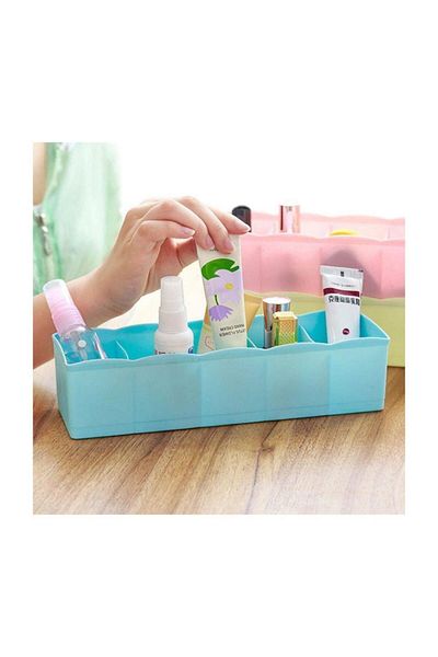 Tuğra 5 Compartment Drawer Socks Tie Drawer Organizer 3 Pieces