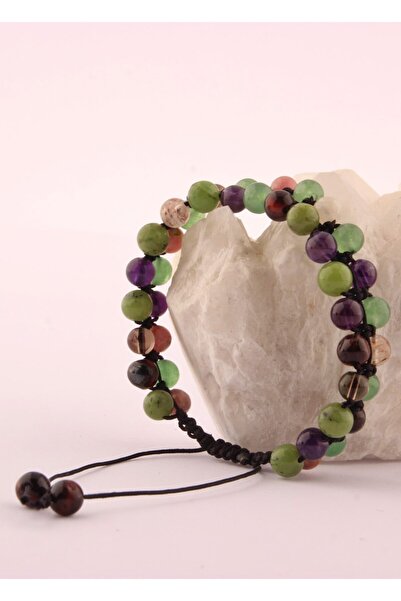 OSMANLI DEĞERLİ TAŞ سوار الصحة الروحية اليشم-عين النمر-أفنتورين-رودوكروسيت-جم...