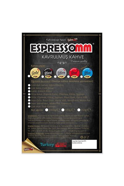 ESPRESSOMM Blue Core Coffee - Non-cafe! (1000 Gr)