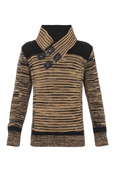 Cipo&Baxx Bp111 Camel Shawl Collar Children's Sweater
