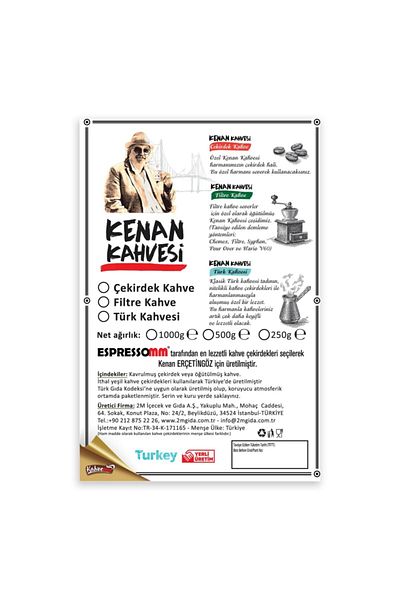 ESPRESSOMM Kenan Coffee - Core Coffee 250 Gr