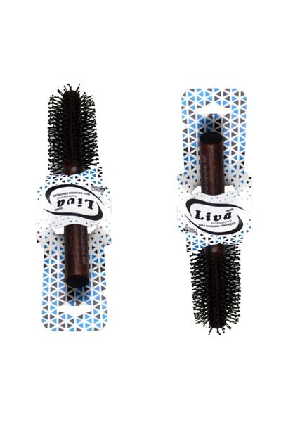 BURDANEVE فرشاة شعر احترافية مقاومة للحرارة مكونة من قطعتين من ليفا