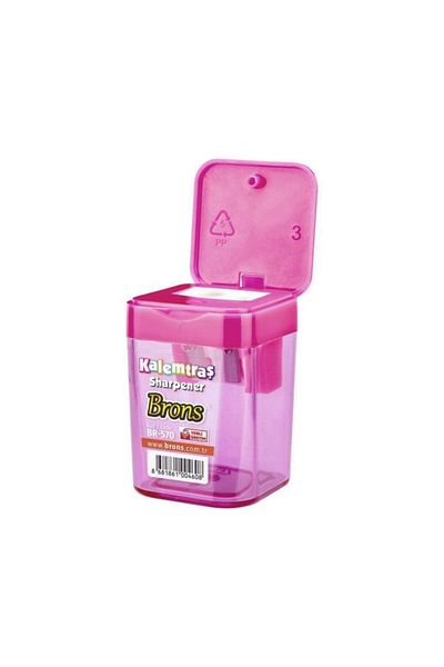Brons Double Pencil Sharpener Square with Tank