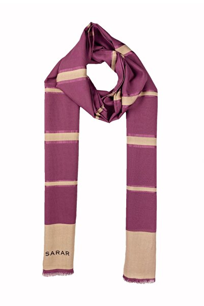 Sarar Kadın Fresh Lüks Pamuklu Şal 80x200 cm / Gül Kurusu