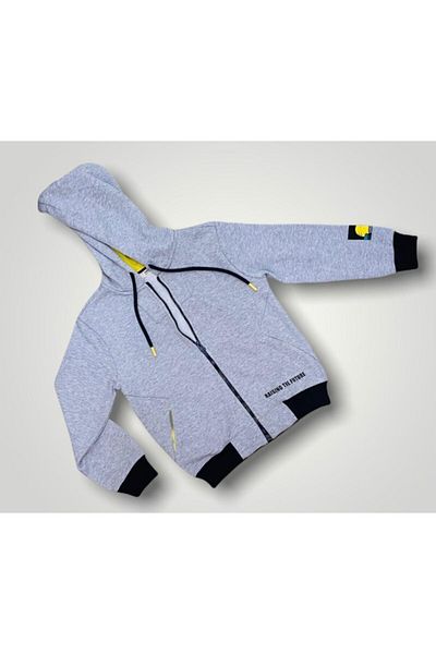 Çikoby Boy's Grey Cardigan