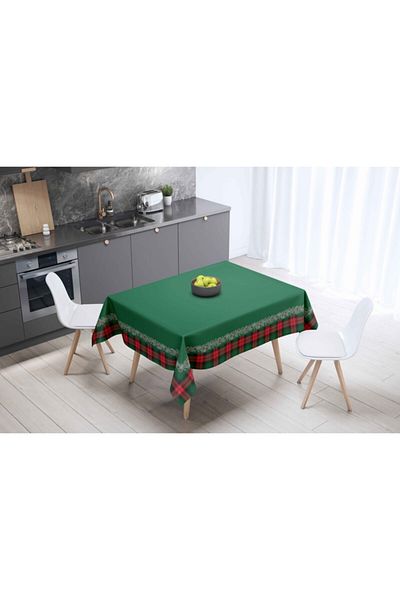 Adawall New Year's Themed Red Mini Cone Detailed Tablecloth 160x220cm