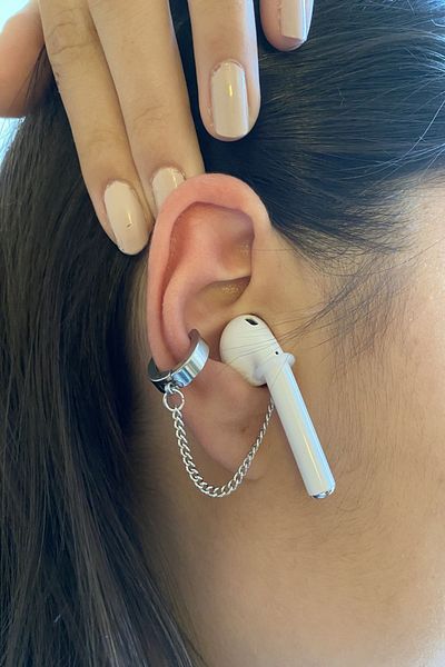 axexuar Surgical Steel Stainless Compression Pinched Ring Earbud Earring