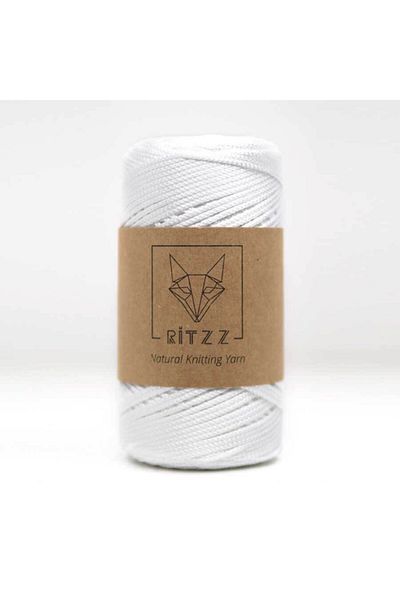 Ritzz Σχοινί μακραμέ νιφάδας / 2 mm / Λευκό