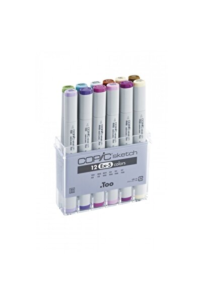 Copic Sketch Marker Set of 12 Ex-5