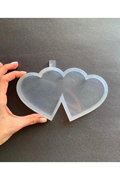 MoldsAndMore Epoksi Reçine Kalp Silikon Kalıp , Sevgililer Günü Çerçeve Silik...