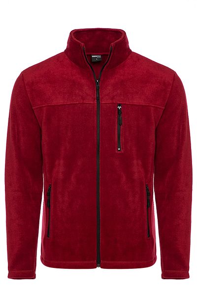 VEGA PORT Ανδρικό Claret Red Fleece με 3 τσέπες με φερμουάρ