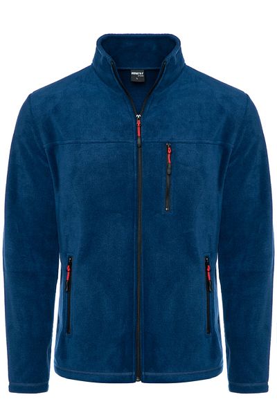VEGA PORT Ανδρικό Indigo Fleece με 3 τσέπες με φερμουάρ