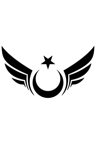 esticker 30 X 17 Cm Winged Moon Star Auto Sticker Auto Car Glass Sticker Black