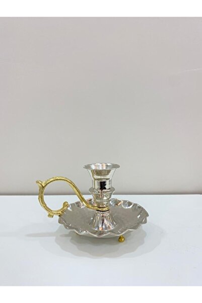 KAVELE Fırfırlı Bakır El Şamdanı