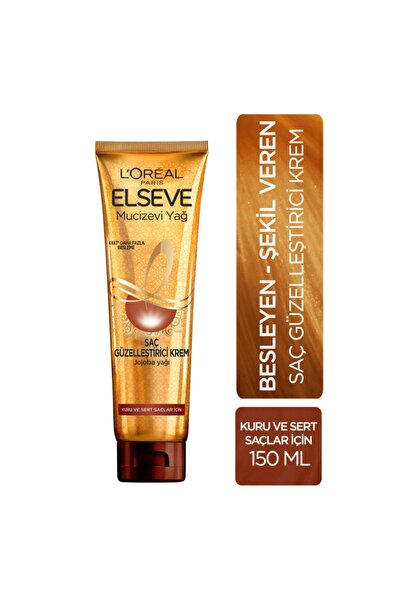 ELSEVE Dream Long Onarıcı Bakım Şampuan 375 ml L'oréal Paris Mucizevi Yağ Saç Güzelleştirici Krem 150 ml