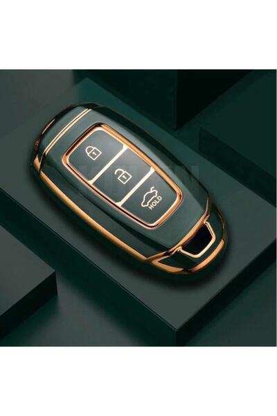 AYZ GARAGE Husă pentru chei din material Tpu Hyundai verde închis