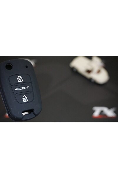 DK Tuning غطاء مفتاح سيليكون عالي الجودة متوافق مع شعار Hyundai Accent Hyundai