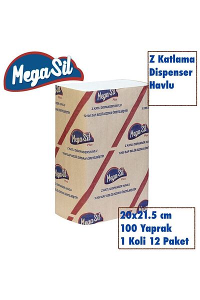 MEGASİL Z Fold Dispenser Paper Towel 17gr 100 sheets 20x21.5cm